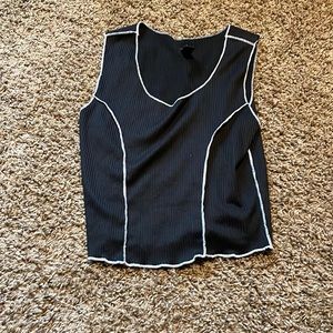Black tank top